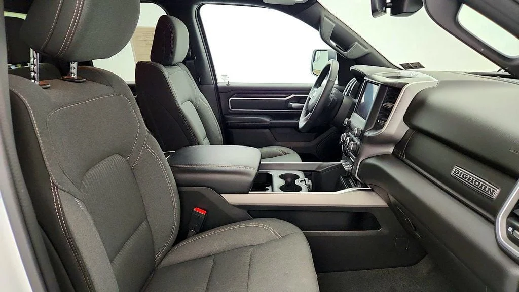 Used 2023 Bright White Clearcoat Ram Big Horn Quad Cab 4x4 Night Edition w/ HEMI V8 & Level 2 Group image 24