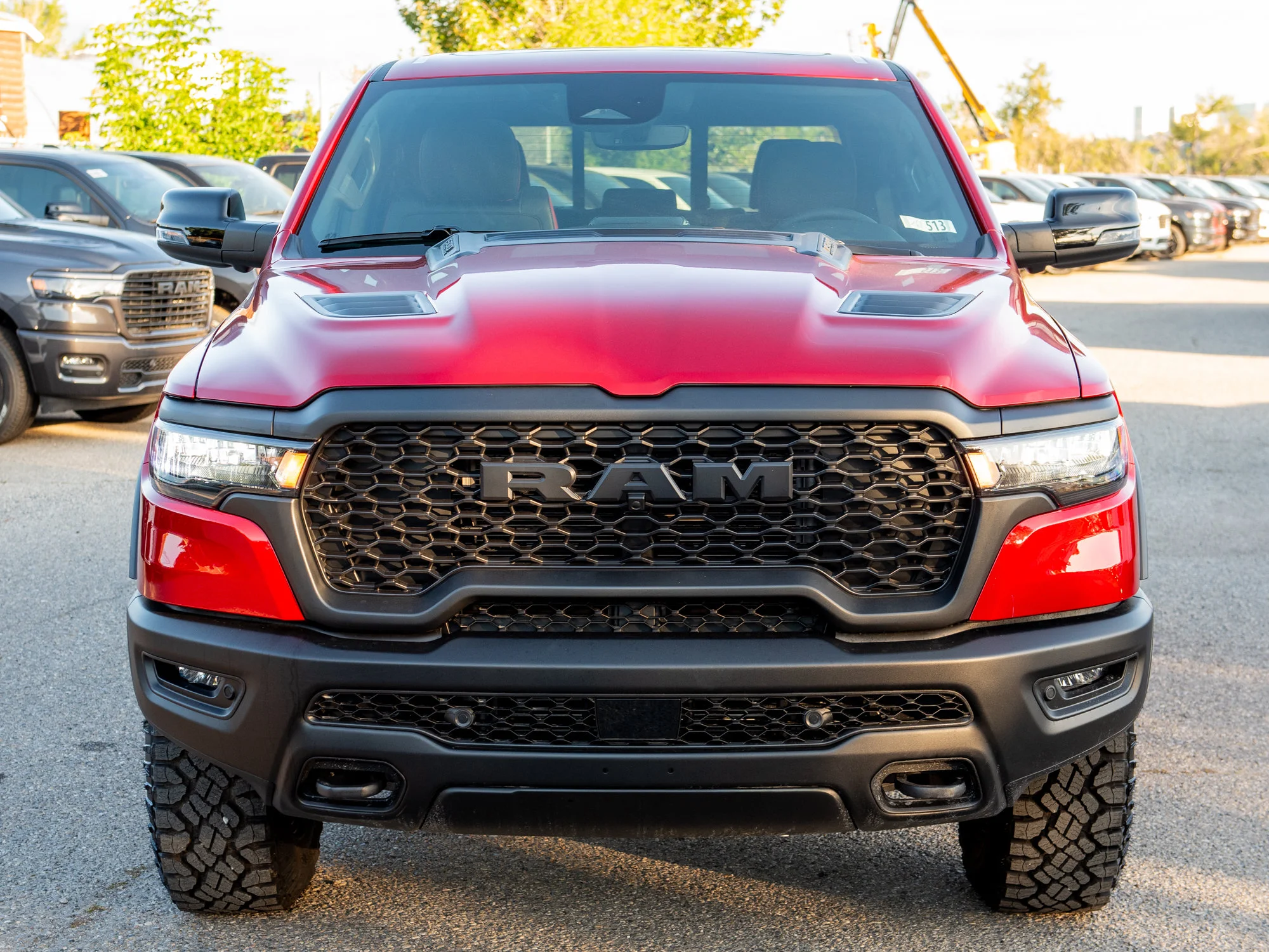 New 2026 Red RAM Rebel* Crew Cab 4x4, Pano Sunroof, 33 Inch A/T Tires, Passenger Screen image 10