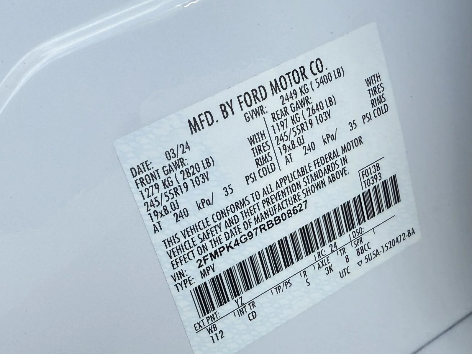 Certified Used 2024 White Ford SE image 35