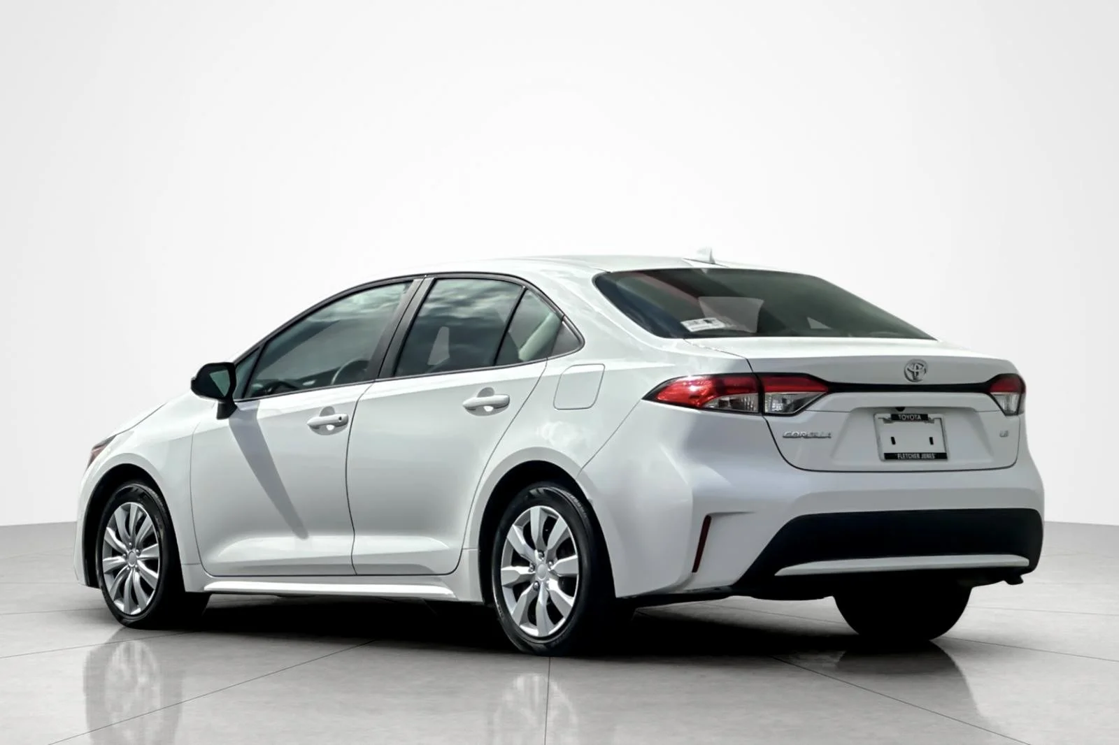 Certified Used 2020 Super White Toyota LE image 3
