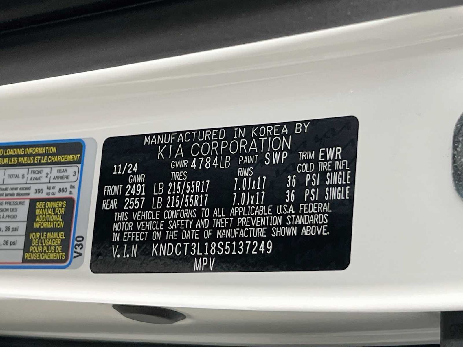 Used 2025 Snow White Pearl Kia Wave image 33