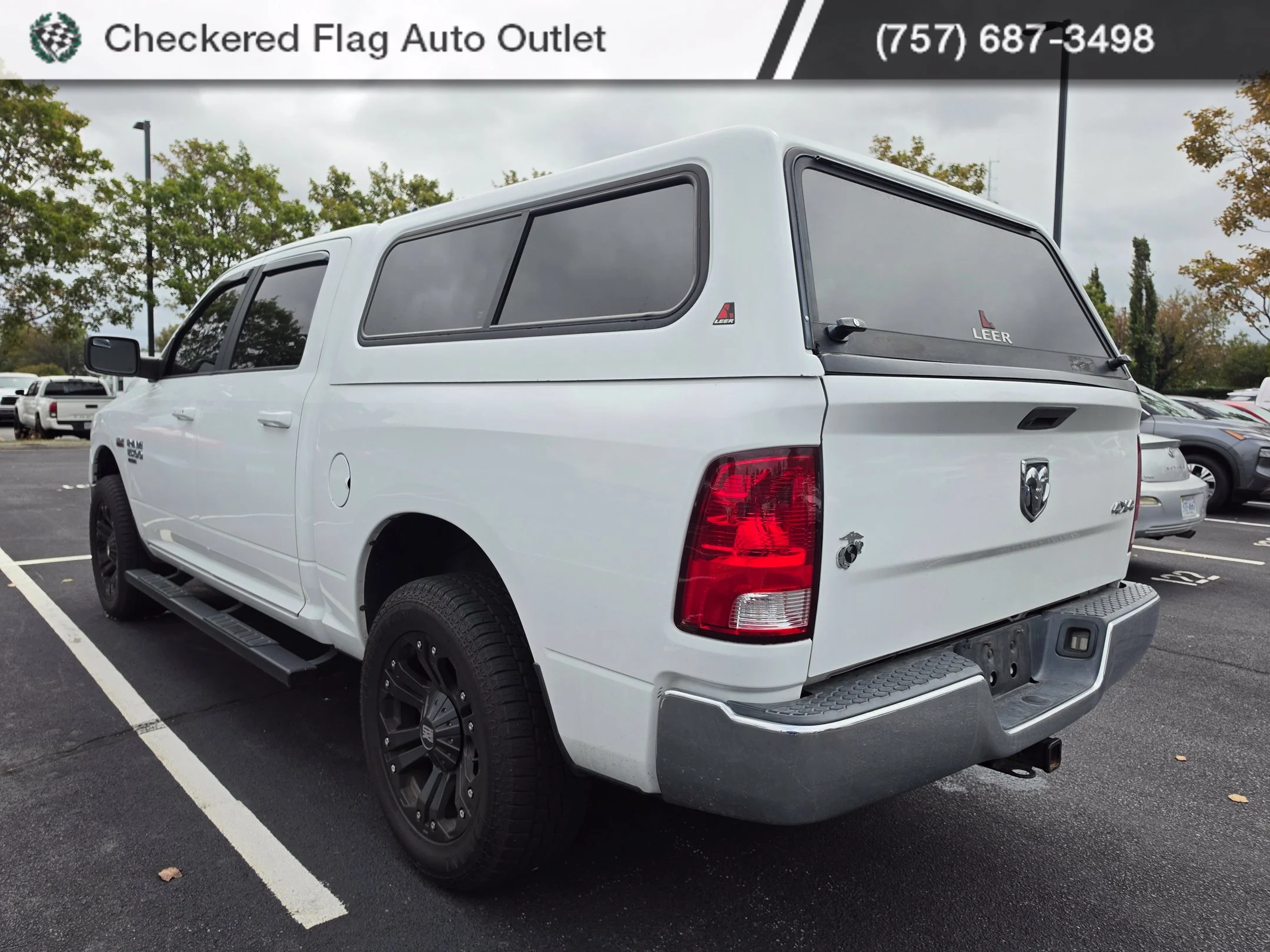 Used 2019 Bright White Clearcoat Ram SLT image 4