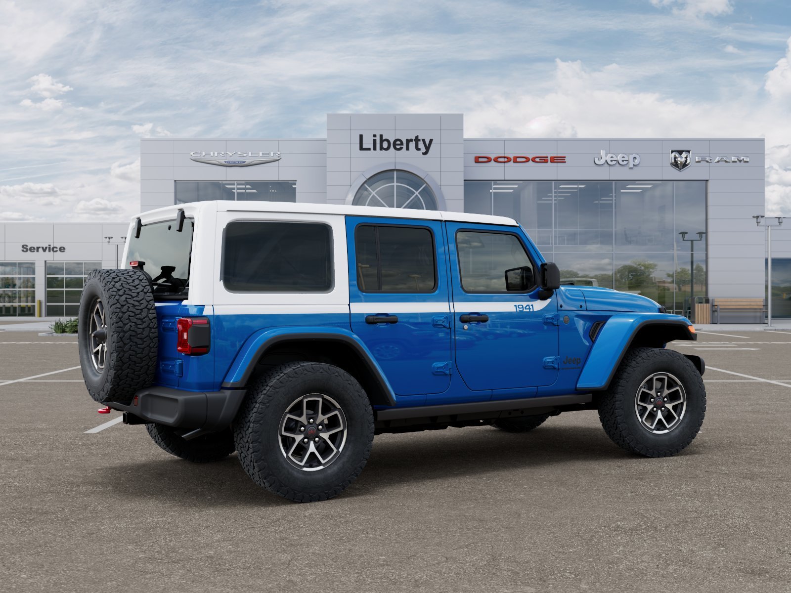 New 2026 Hydro Blue Pearl-Coat Exterior Paint Jeep Rubicon image 34