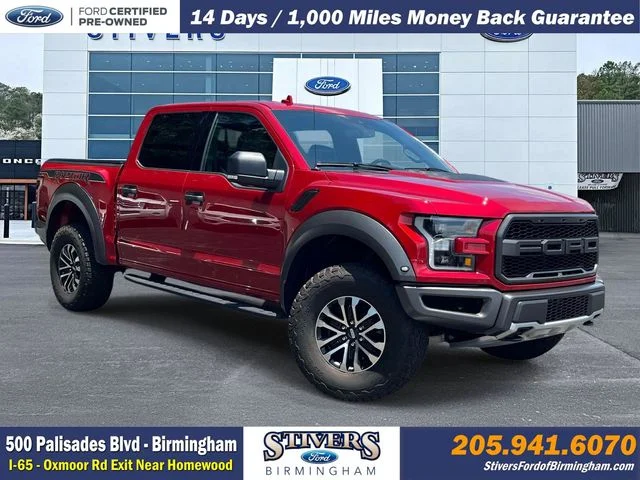 Certified Used 2020 Red Ford Raptor image 1