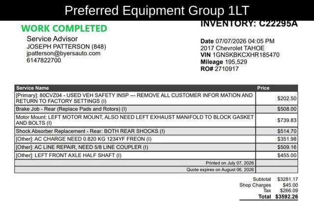Used 2017 BLACK Chevrolet LT image 15