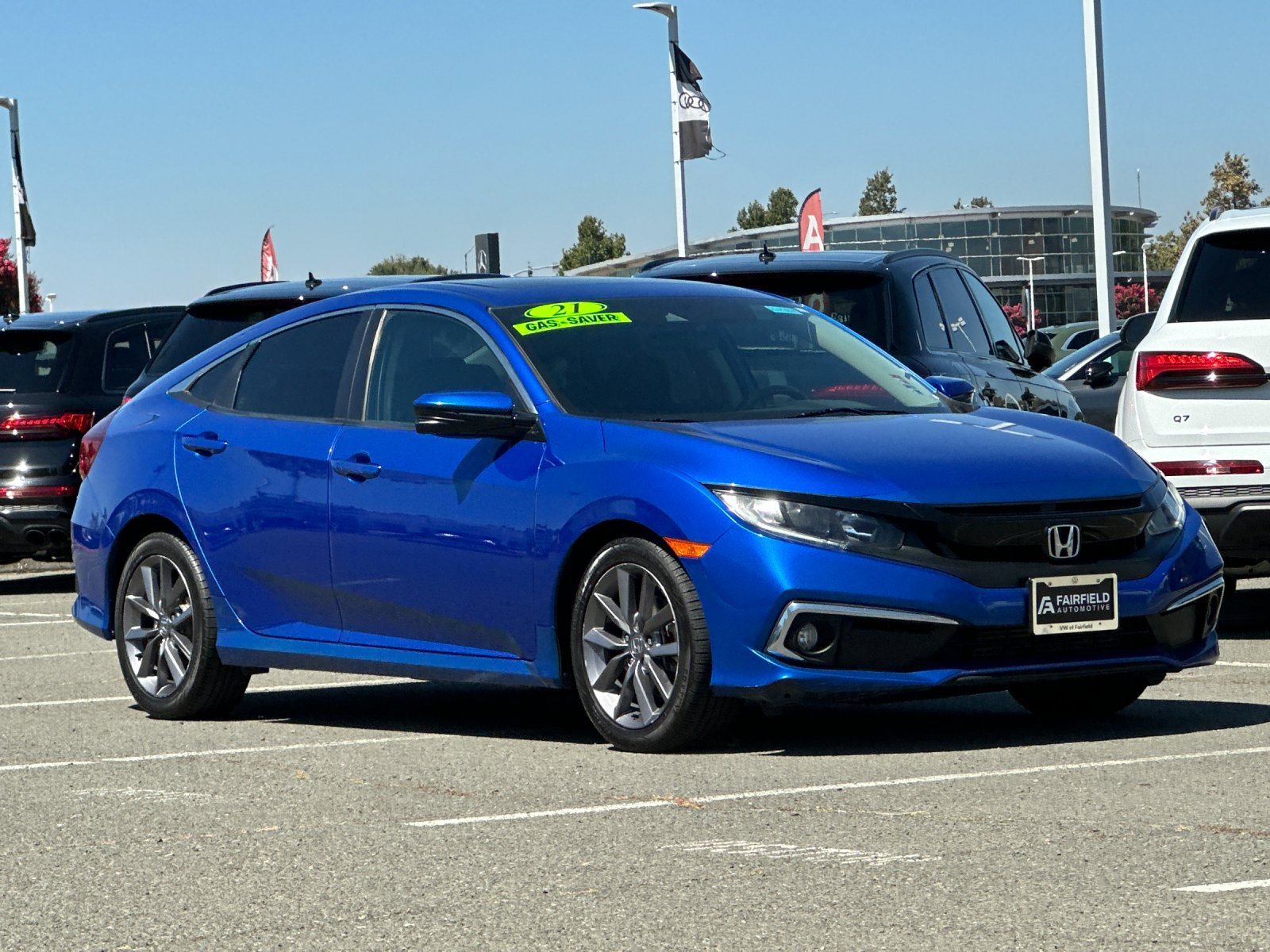 Used 2021 Aegean Blue Metallic Honda EX image 7