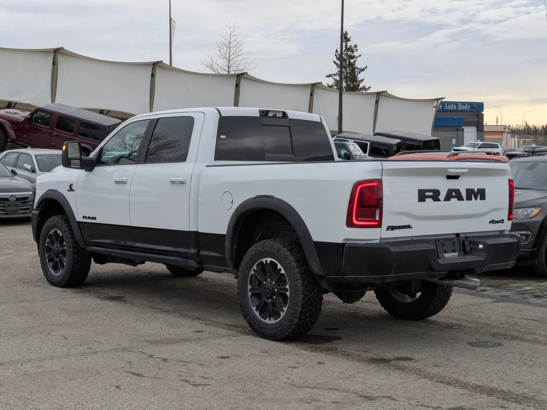 New 2026 White RAM Rebel - - 4x4 - 6.7L Cummins HO Diesel - Level 1 Grp - 5th Wheel Tow Grp & More! image 6