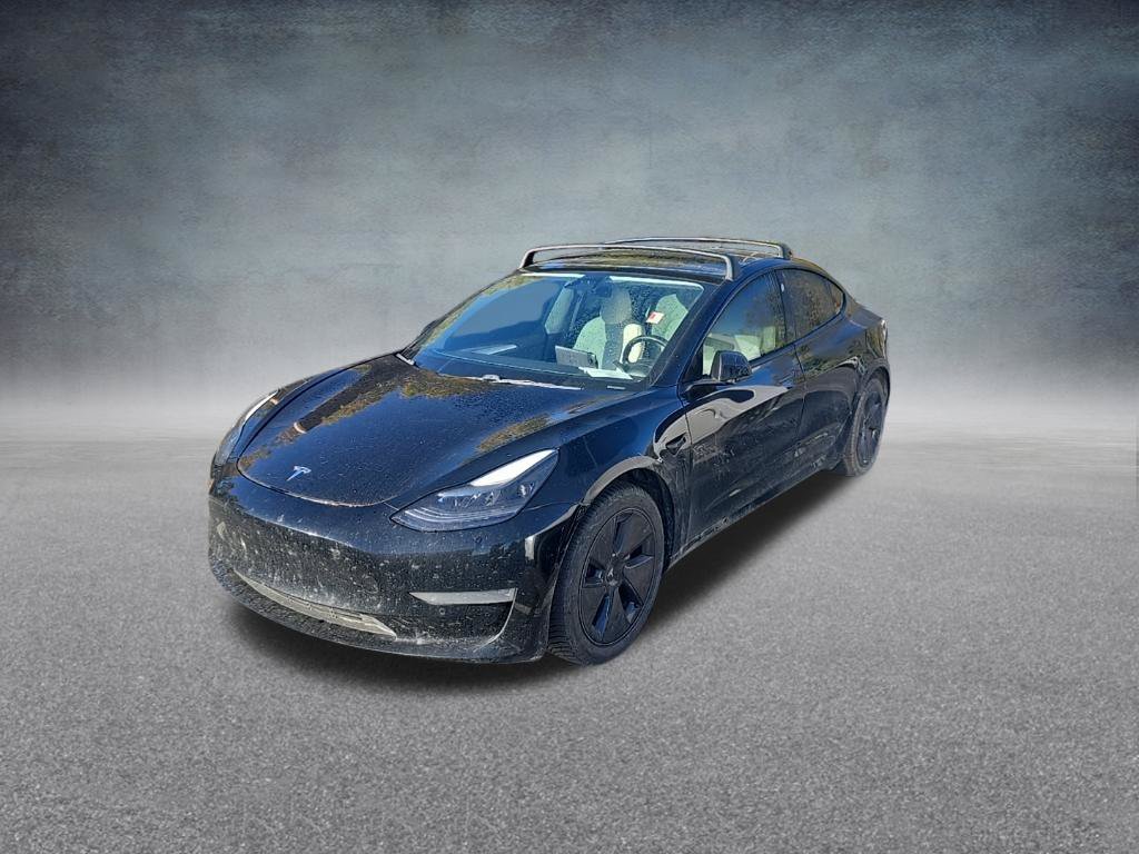 Used 2021 Solid Black Tesla Standard Range Plus image 4