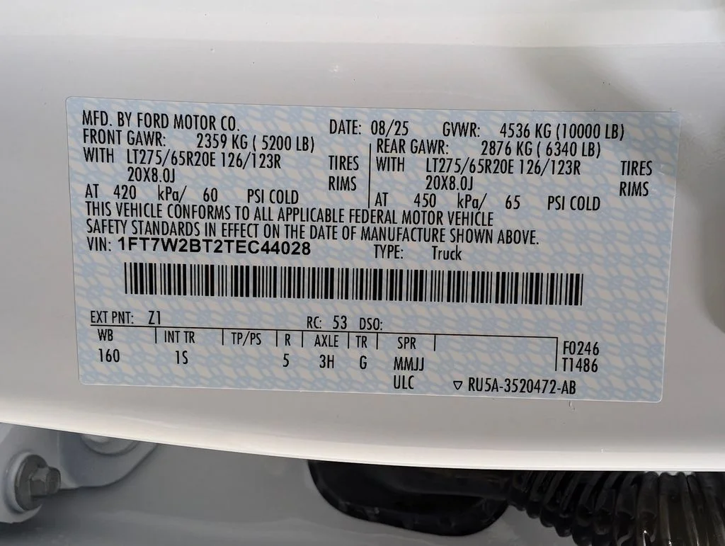New 2026 Oxford White Ford F-250® XL image 9