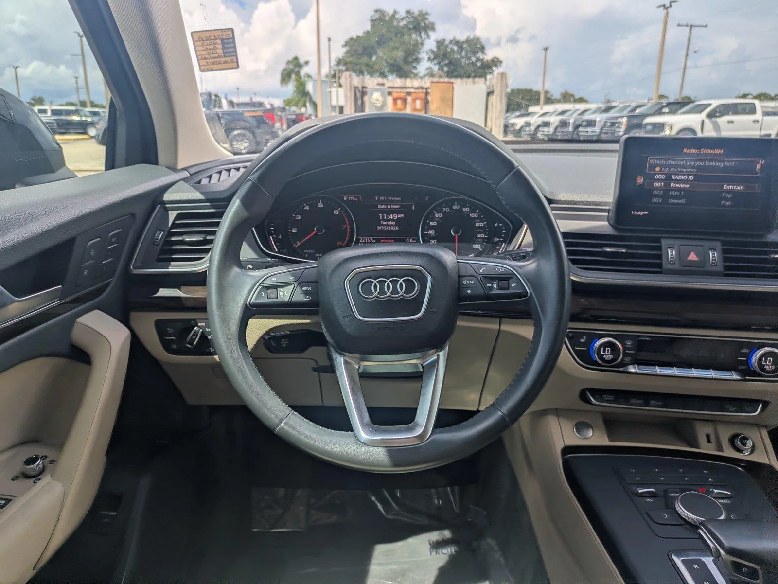 Used 2019 Moonlight Blue Metallic Audi Premium image 17