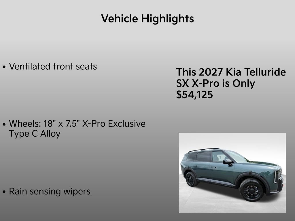New 2027 Black Jade Green Kia X-PRO SX image 36