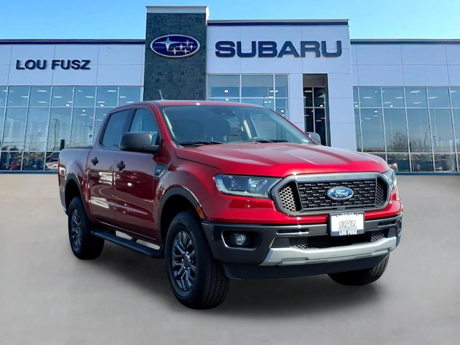Used 2021 Rapid Red Metallic Tinted Clearcoat Ford XLT image 1