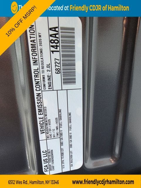 New 2026 Baltic Gray Metallic Clear-Coat Exterior Paint Jeep Altitude image 23