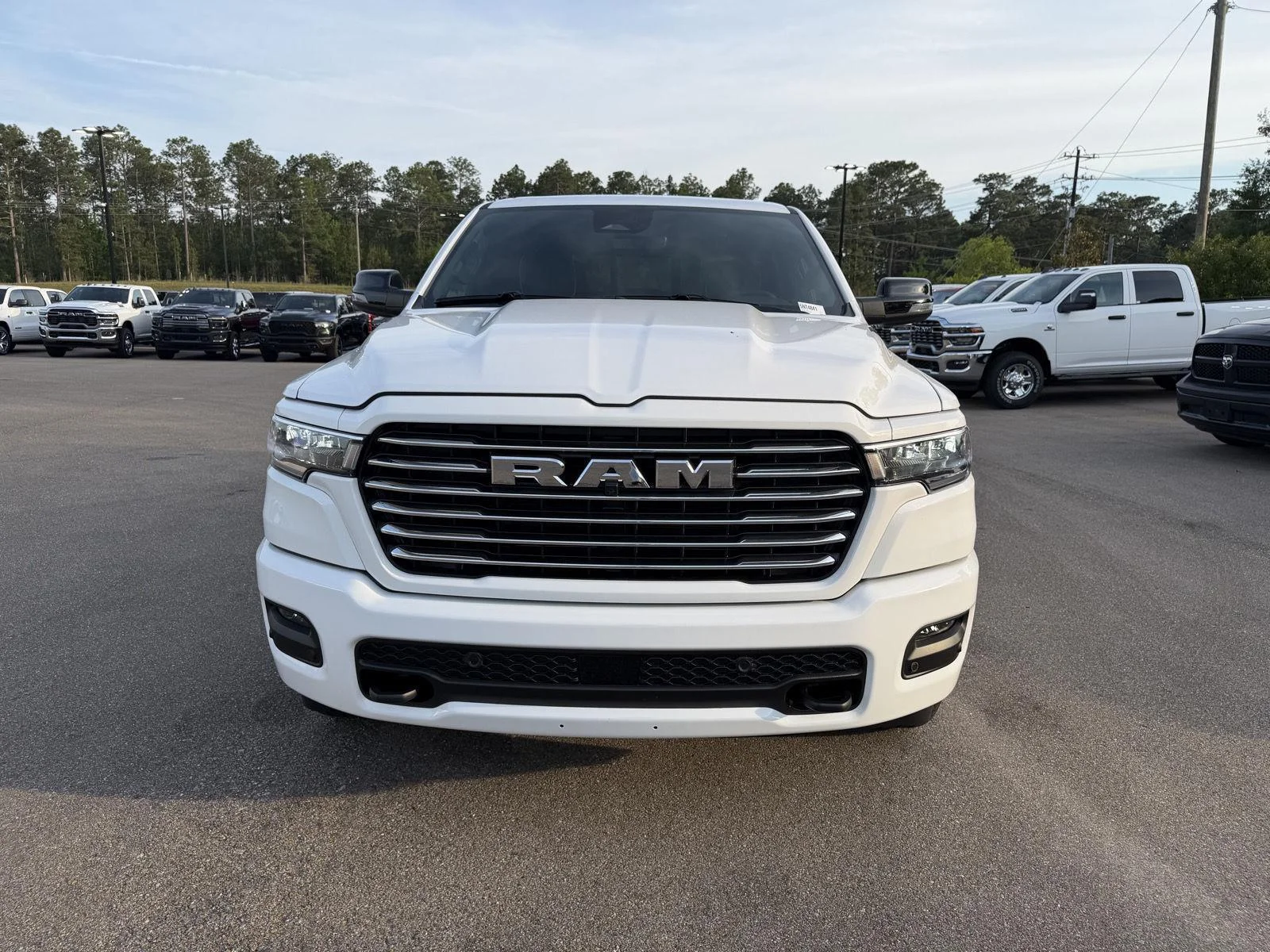New 2026 Bright White Clear-Coat Exterior Paint RAM Laramie image 2