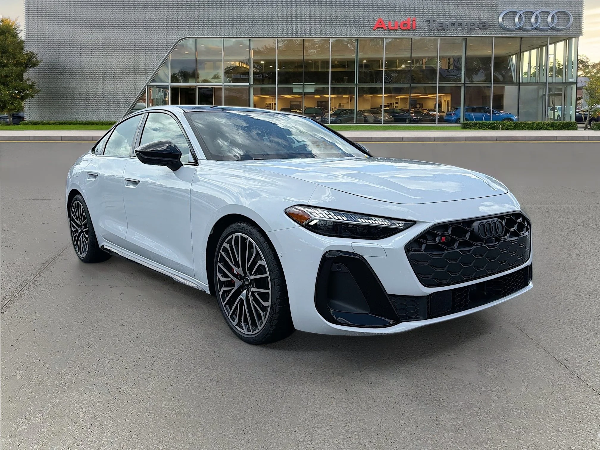 New 2026 Glacier White Metallic Audi Premium Plus image 1