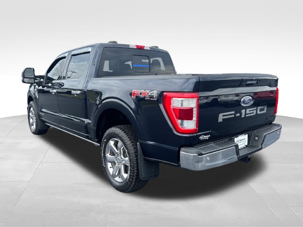 Used 2021 Blue Ford Lariat image 3