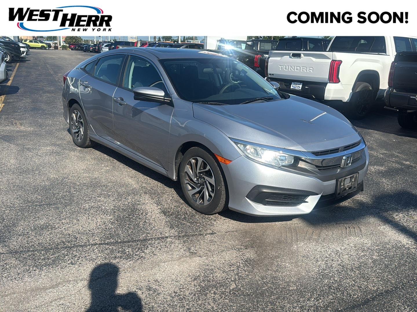 Used 2016 Lunar Silver Metallic Honda EX image 1