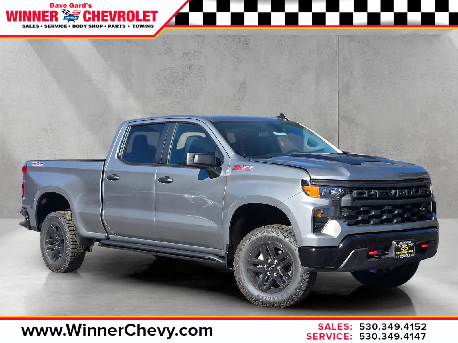 New 2026 Sterling Gray Metallic Chevrolet Custom Trail Boss image 1