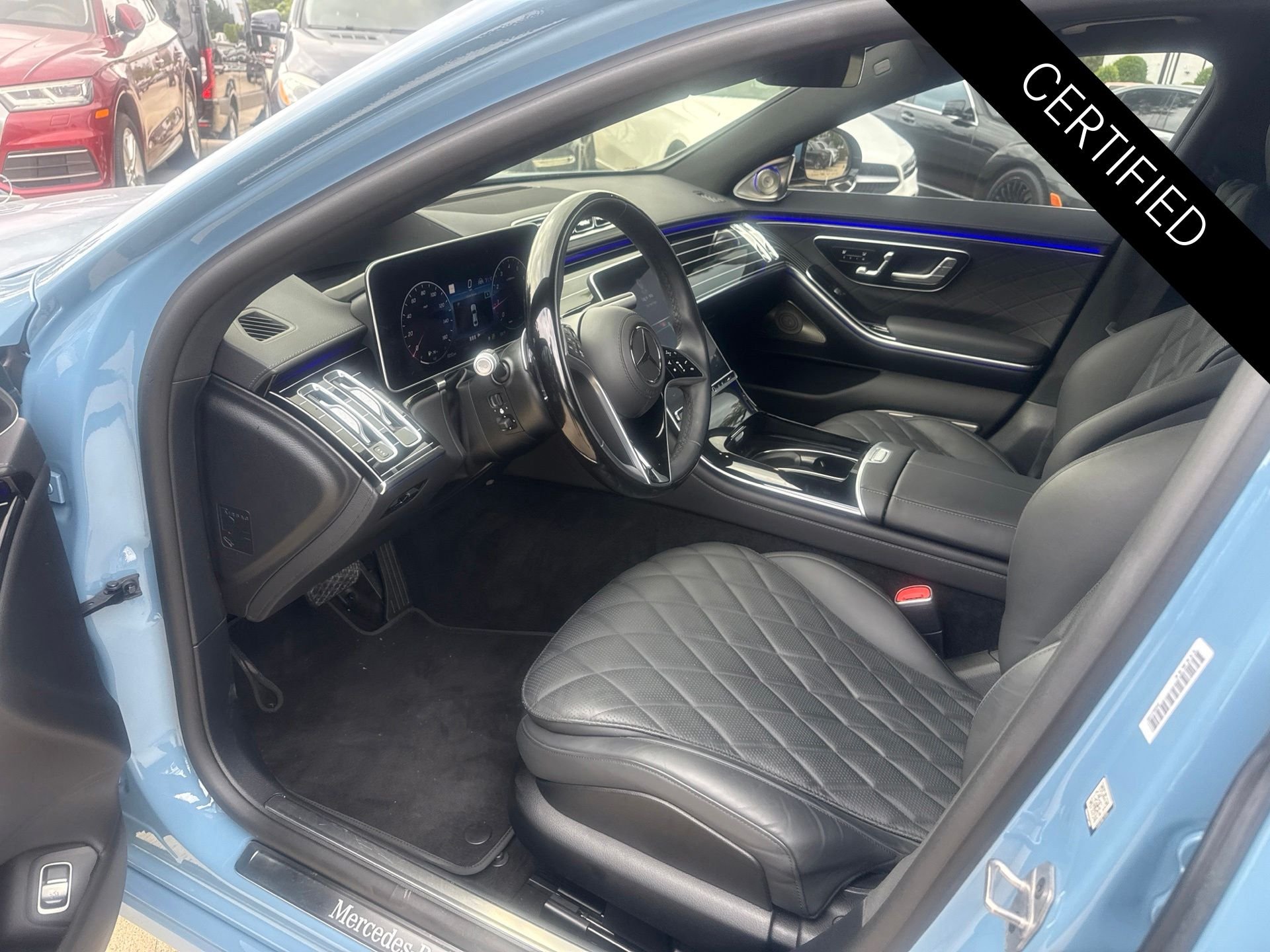 Certified Used 2023 MANUFAKTUR China Blue Solid Mercedes-Benz S 580 image 9