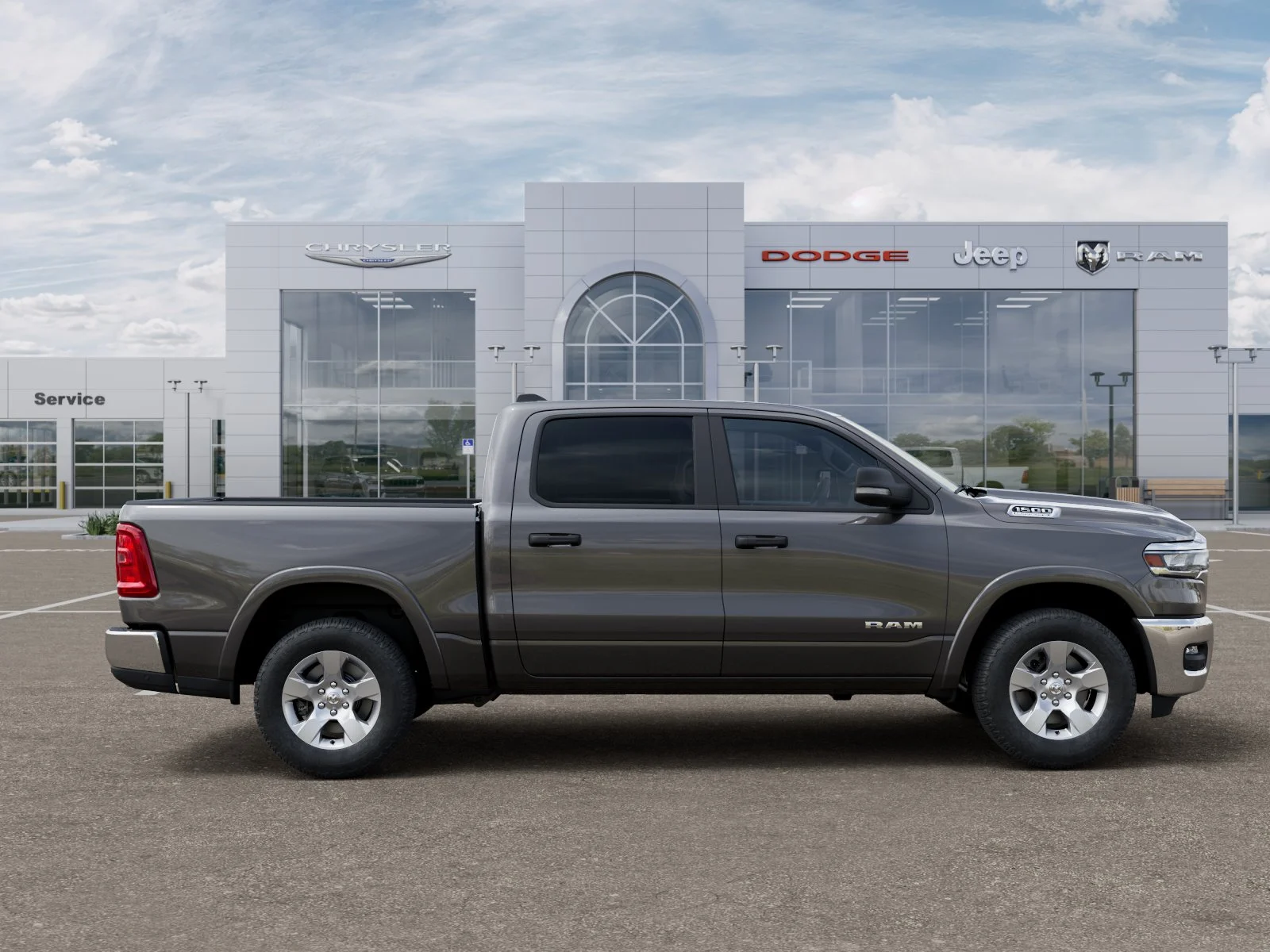 New 2026 Granite Crystal Metallic Clear-Coat Exterior Paint RAM Big Horn/Lone Star image 51