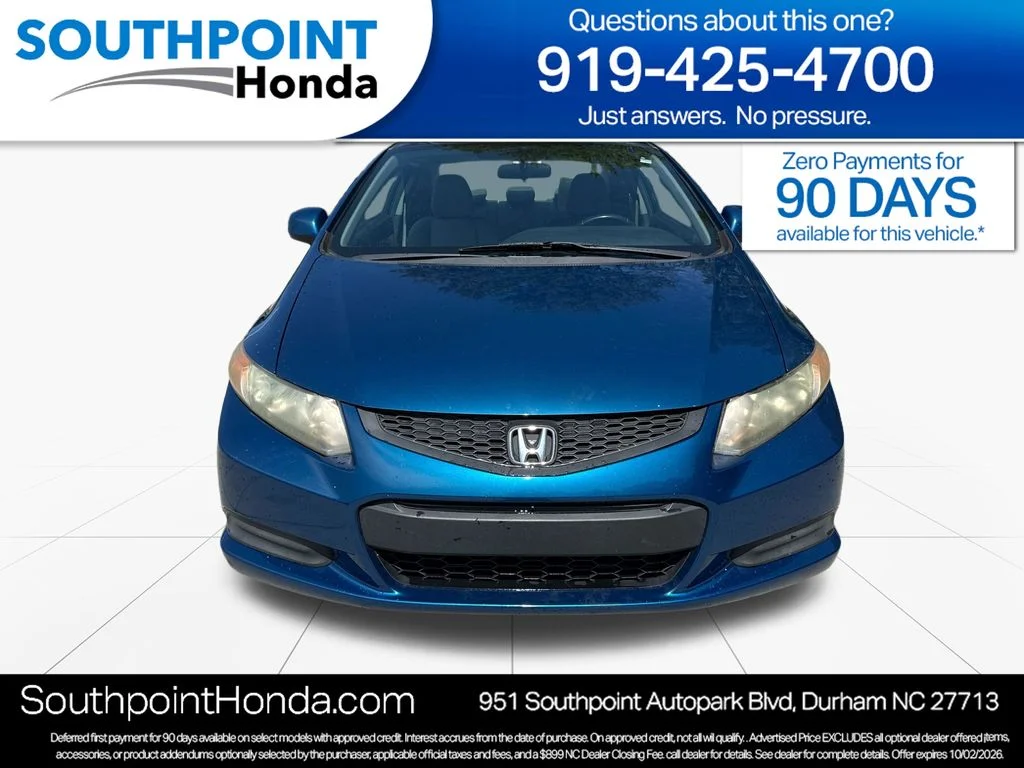 Used 2012 Honda Civic EX-L with VIN 2HGFG3B00CH526005 for sale in Durham, NC