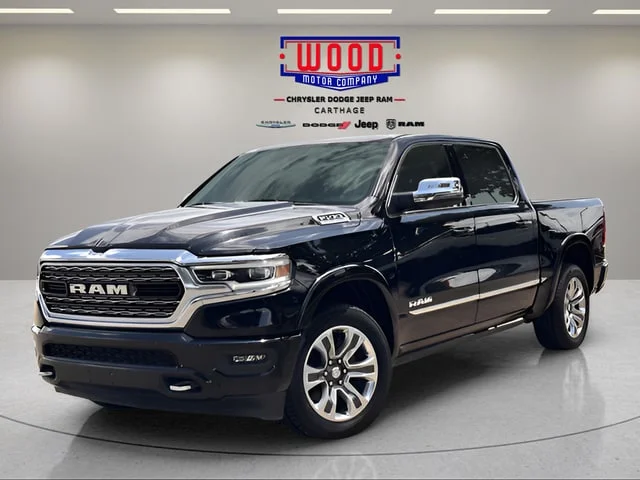 Used 2023 Diamond Black Crystal Pearlcoat Ram Limited image 6