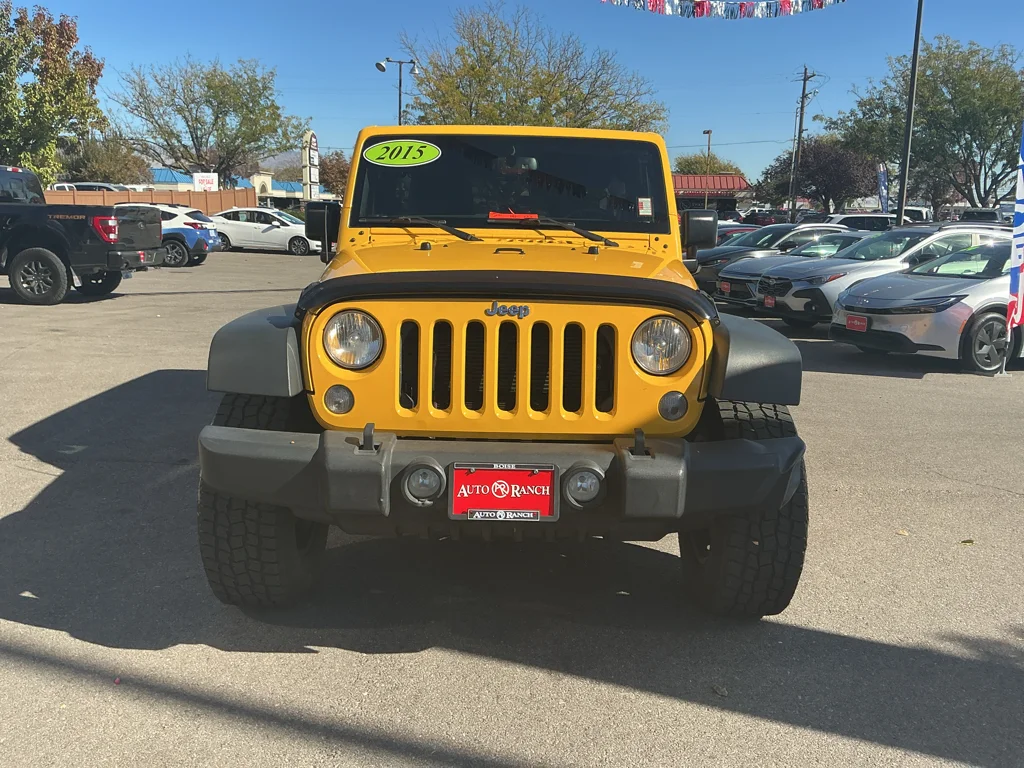Used 2015 Baja Yellow Jeep Sport image 2
