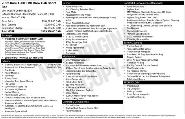 2022 RAM 1500 TRX Crew Cab 4x4 5'7" Box's photo