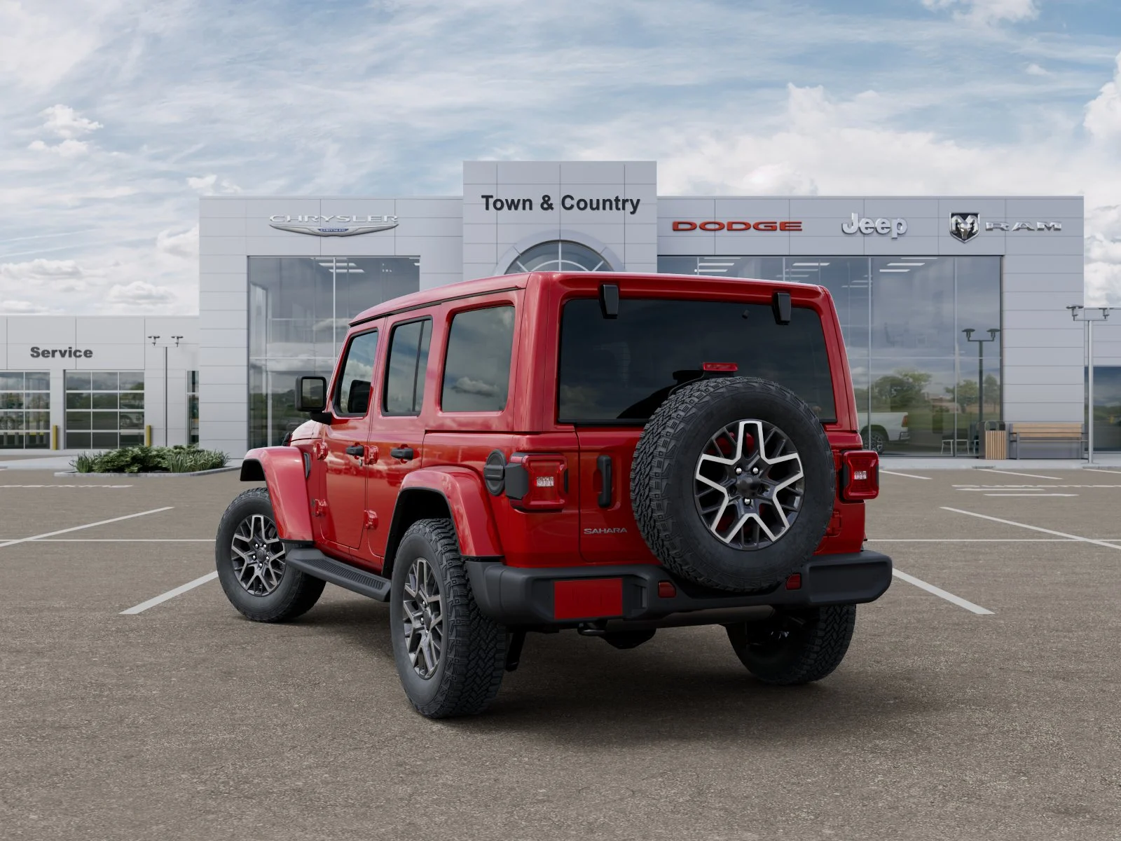 New 2026 Firecracker Red Clear-Coat Exterior Paint Jeep Sahara image 29