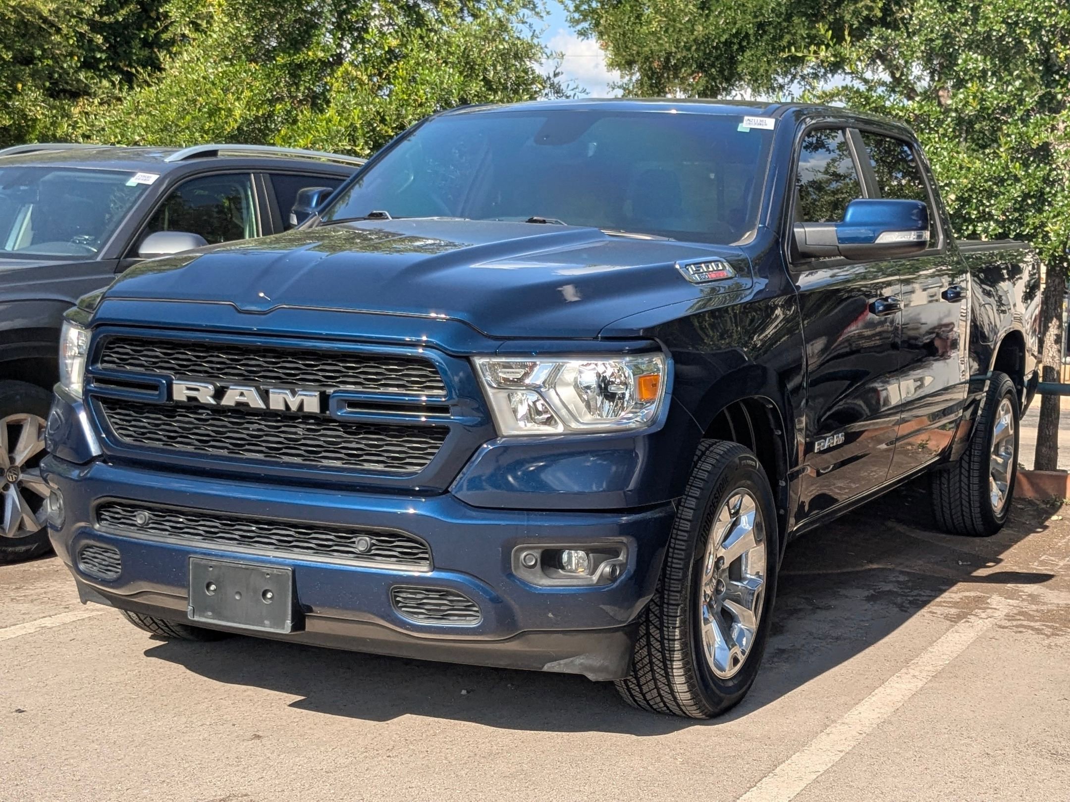 Used 2020 Patriot Blue Pearlcoat Ram Lone Star image 3
