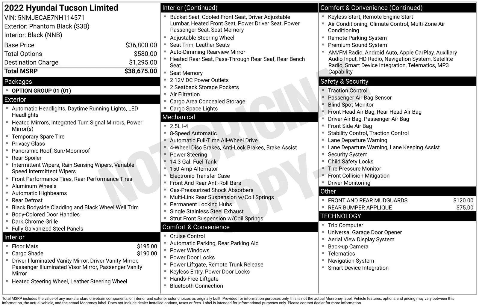 Used 2022 Phantom Black Hyundai Limited image 28