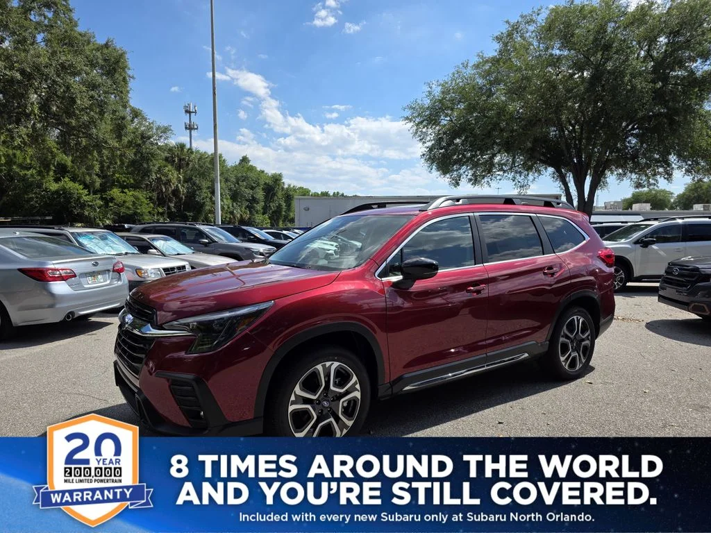 New 2026 CRIMSON RED PEARL Subaru Limited 7-Passenger image 1