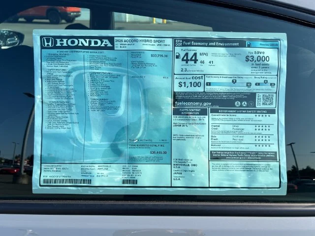 New 2026 Urban Gray Pearl Honda Sport image 30