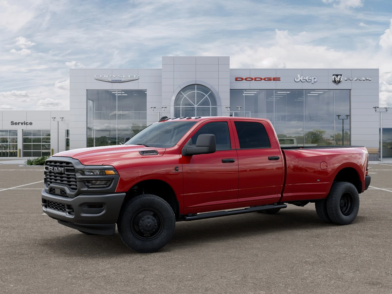 New 2026 Flame Red Clear-Coat Exterior Paint RAM Tradesman image 29