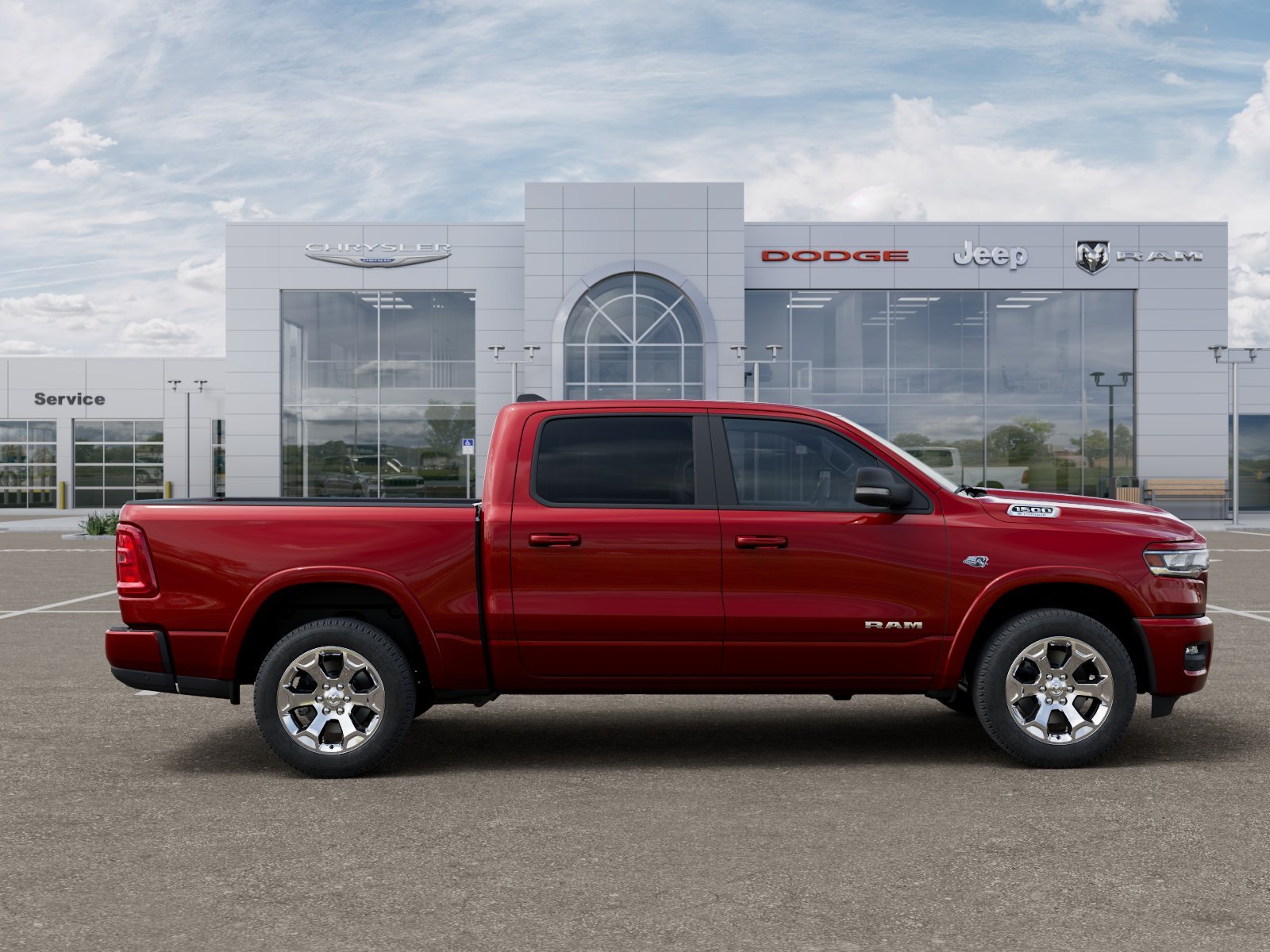 New 2026 Molten Red Pearl-Coat Exterior Paint RAM BIG HORN image 83