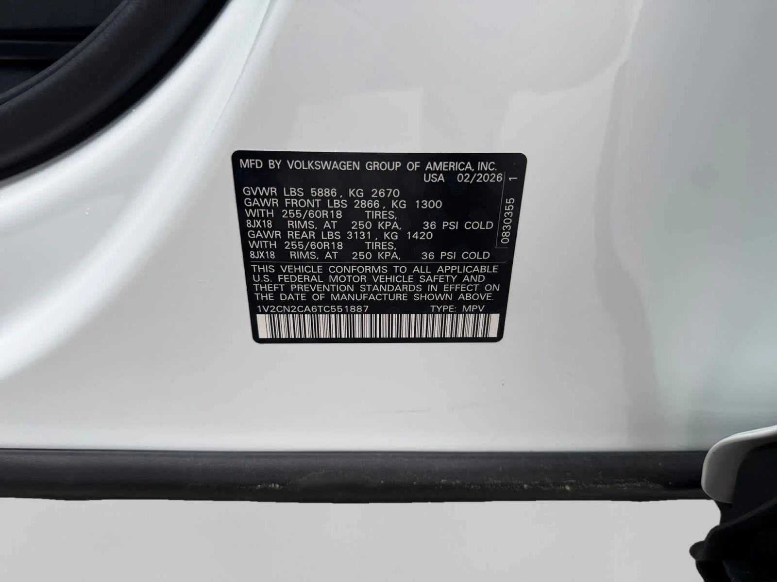 New 2026 Opal White Pearl Volkswagen 2.0T Peak Edition image 25