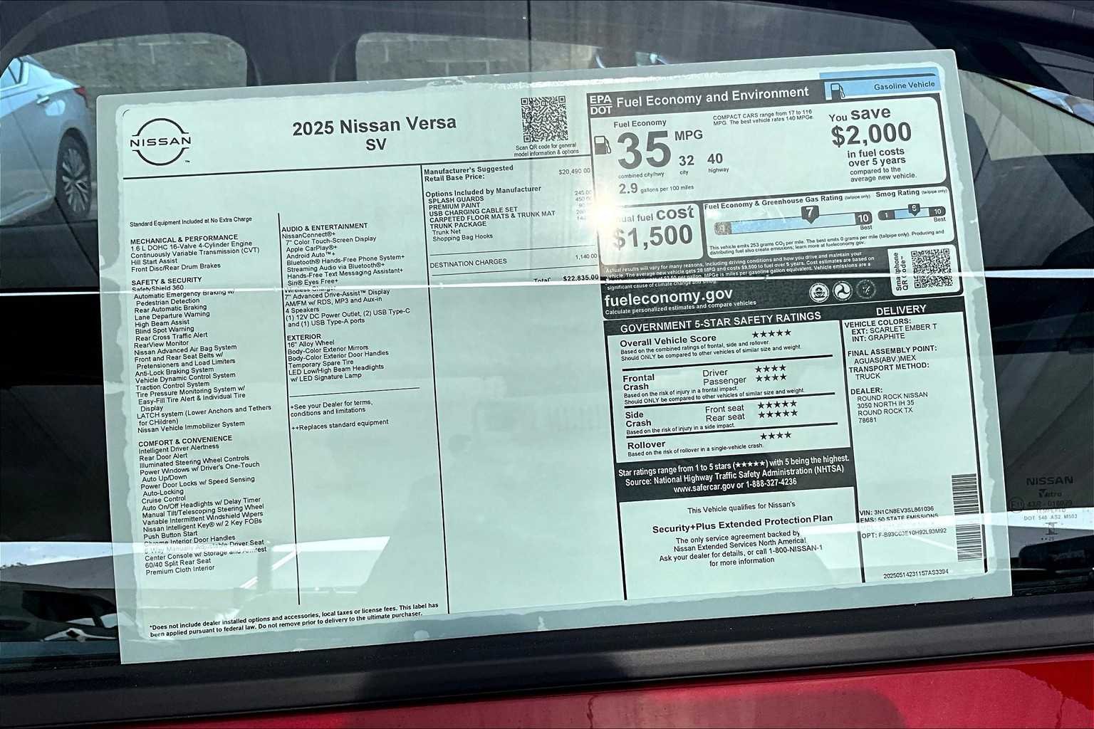2025 Nissan Versa Sedan SV - Photo 19