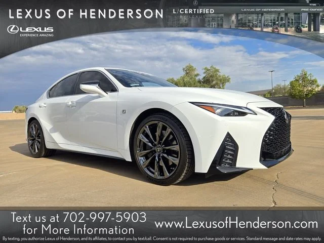 Certified Used 2021 White Lexus 350 F SPORT image 1