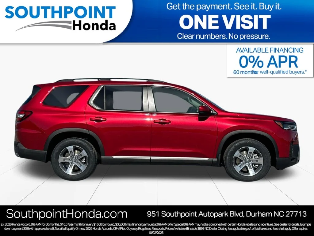 New 2026 Radiant Red Metallic II Honda EX-L image 2