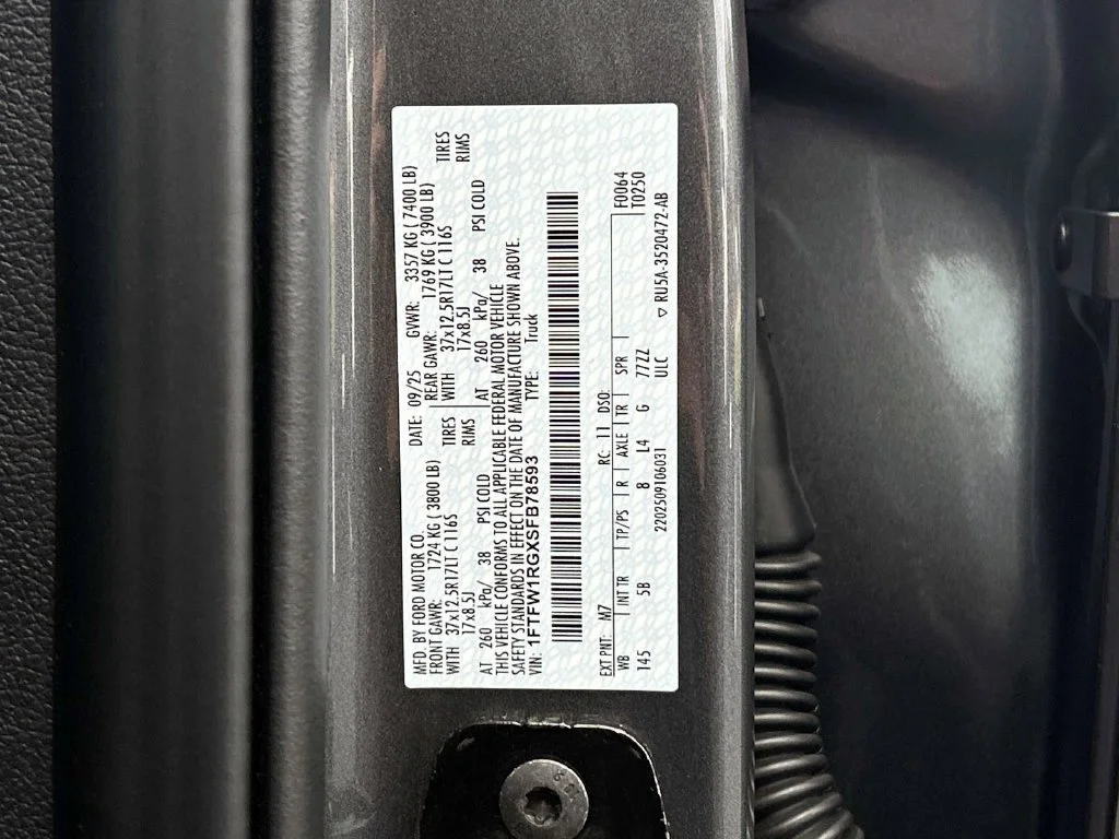 Used 2025 Gray Metallic Ford Raptor image 10
