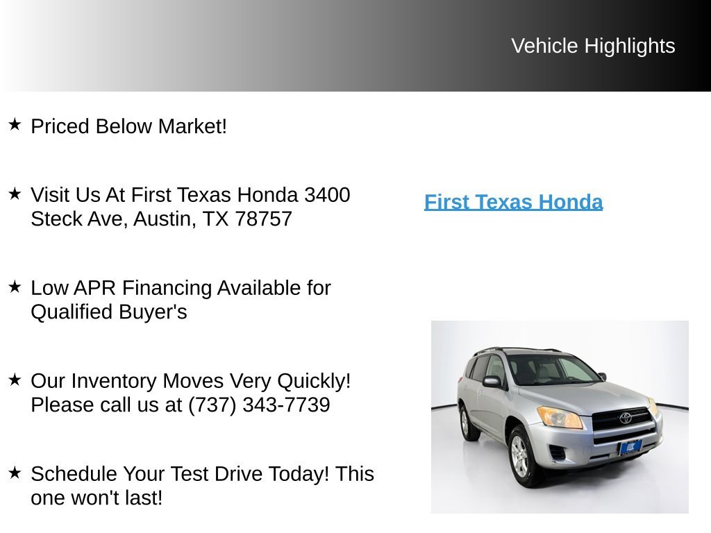 Used 2011 Classic Silver Metallic Toyota Base image 9