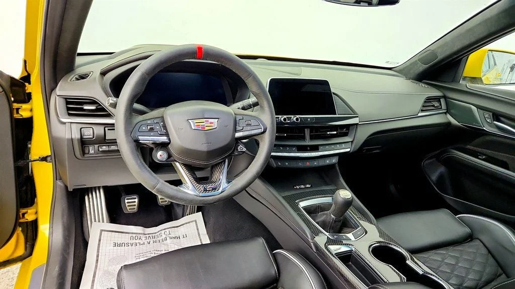 Used 2024 Cyber Yellow Metallic Cadillac 4dr Sedan Blackwing w/ High End Leather Seating & Technology Pkg image 12
