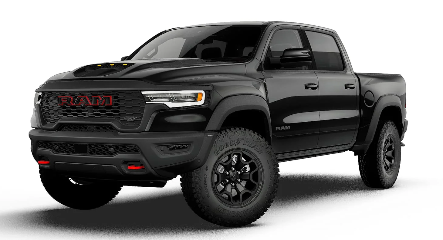 New 2027 Diamond Black Crystal Pearl-Coat Exterior Paint RAM TRX image 1