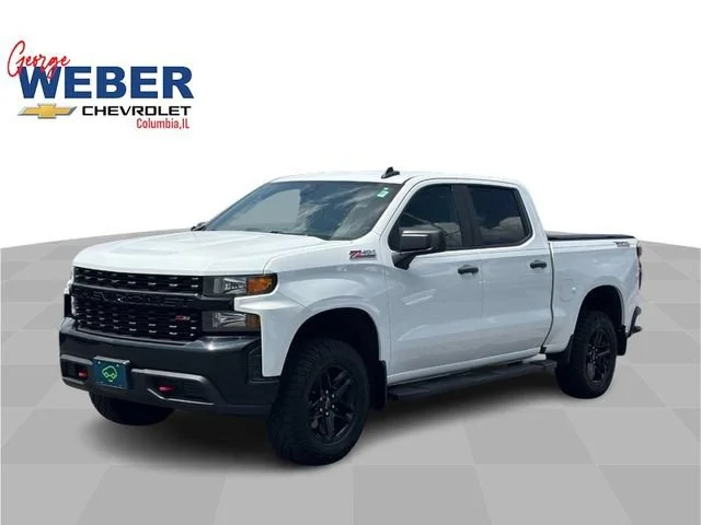 Certified Used 2021 SUMMIT WHITE Chevrolet Custom Trail Boss image 1