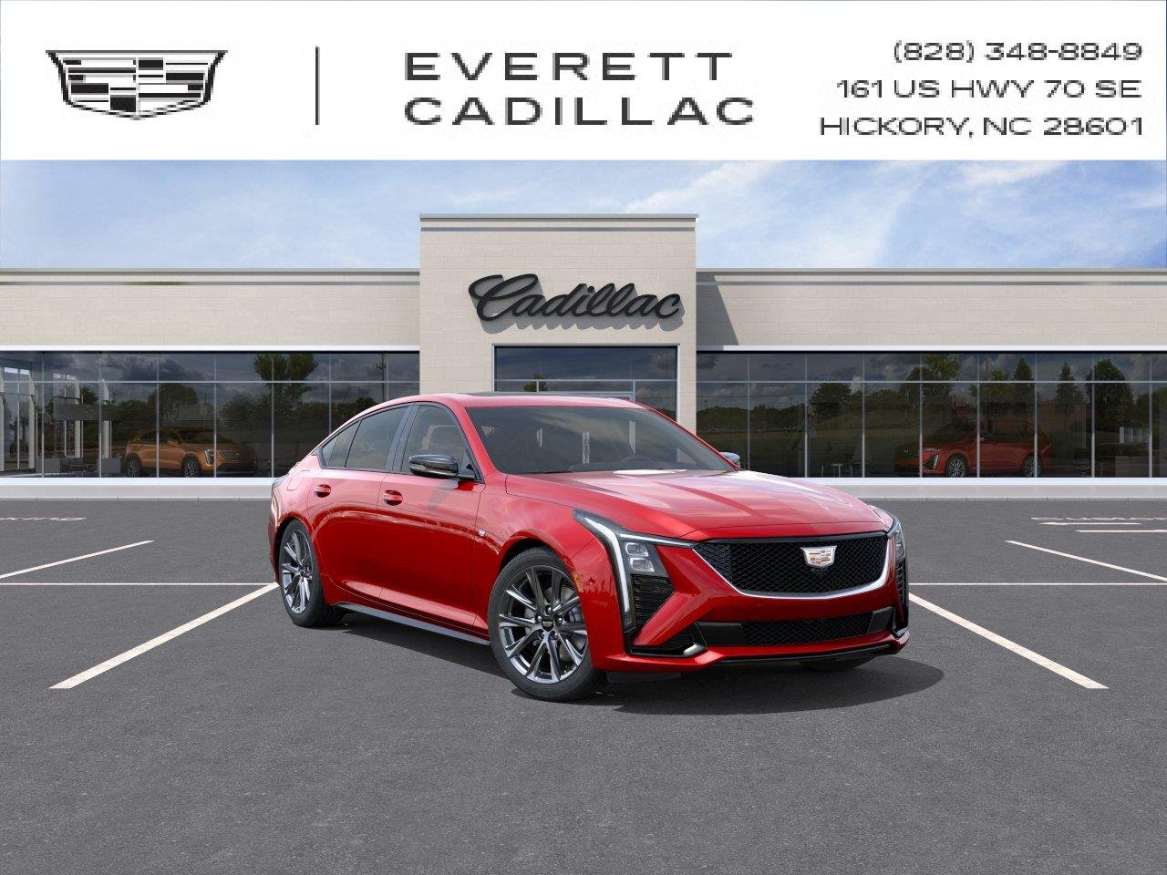 Radiant Red Tintcoat 2026 Cadillac CT5 Sedan All-Wheel Drive 
