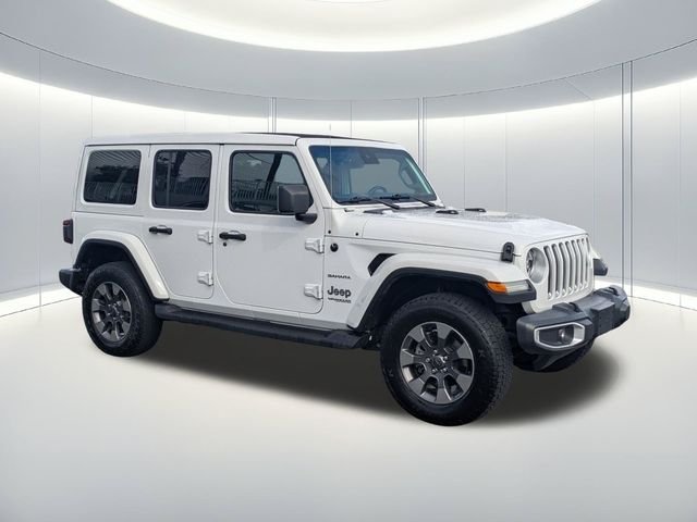 Used 2020 White Jeep Unlimited Sahara image 8