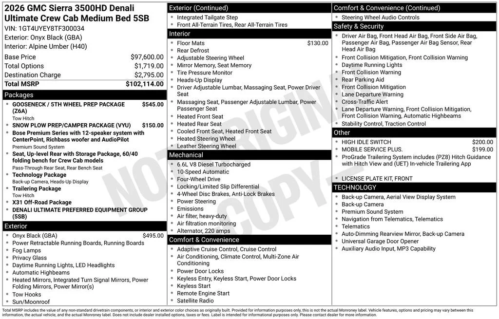 2026 GMC Sierra 3500HD Denali Ultimate - Photo 17