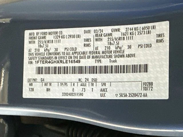 Certified Pre-Owned 2024 Ford Ranger XLT