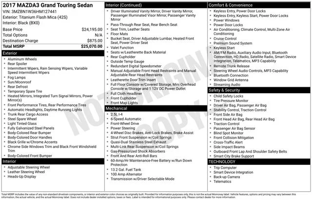 Used 2017 Silver Mazda Grand Touring image 5