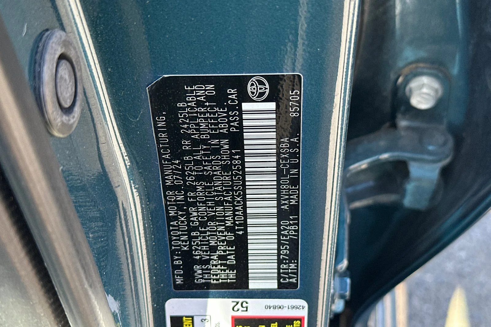 Used 2025 Blue Toyota SE image 28
